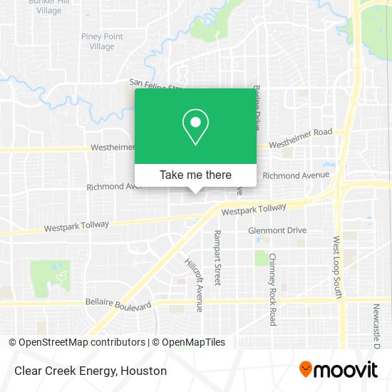 Clear Creek Energy map