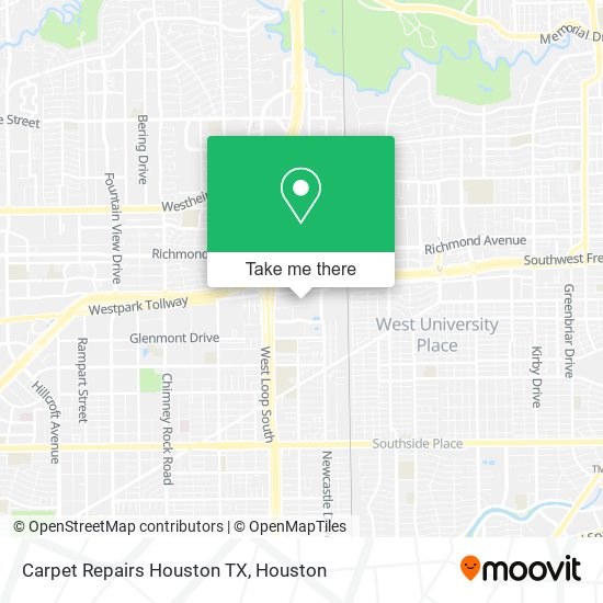 Mapa de Carpet Repairs Houston TX