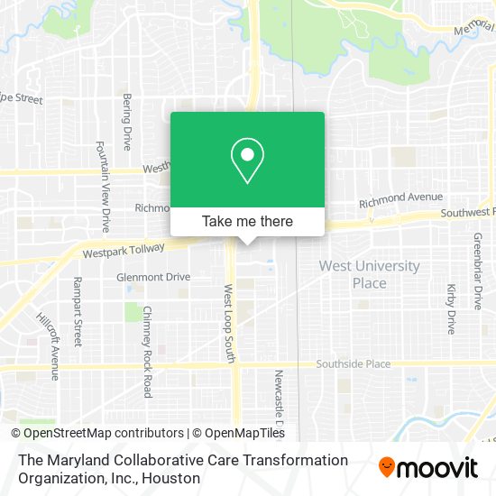 The Maryland Collaborative Care Transformation Organization, Inc. map