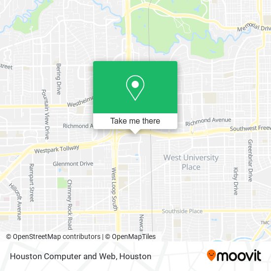 Houston Computer and Web map