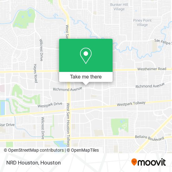 Mapa de NRD Houston