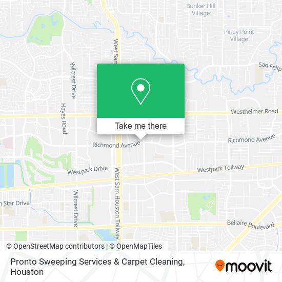 Pronto Sweeping Services & Carpet Cleaning map