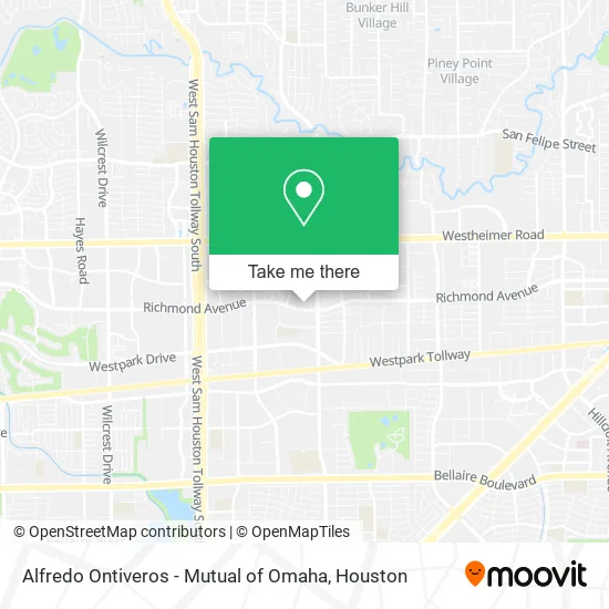 Mapa de Alfredo Ontiveros - Mutual of Omaha