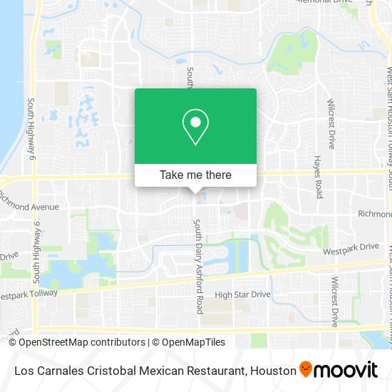 Mapa de Los Carnales Cristobal Mexican Restaurant