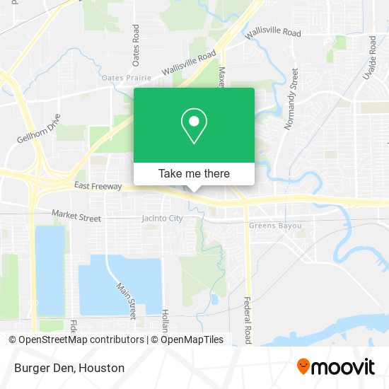 Burger Den map