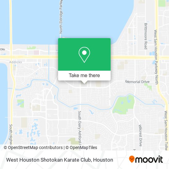Mapa de West Houston Shotokan Karate Club