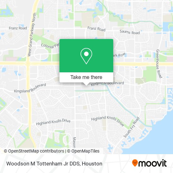 Mapa de Woodson M Tottenham Jr DDS