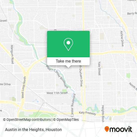 Austin in the Heights map