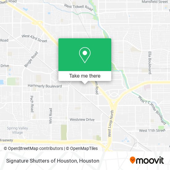 Mapa de Signature Shutters of Houston
