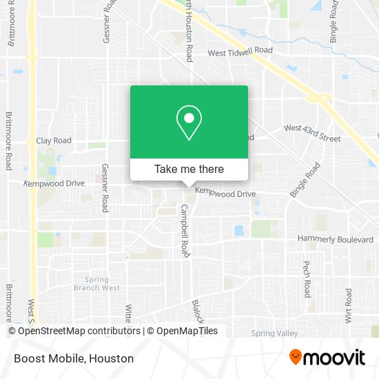 Boost Mobile map