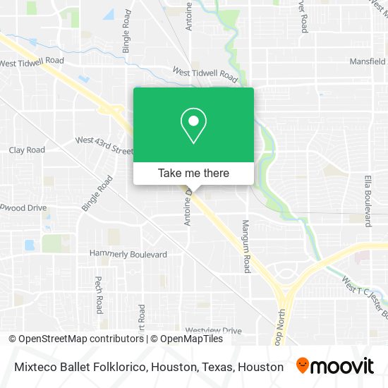 Mapa de Mixteco Ballet Folklorico, Houston, Texas