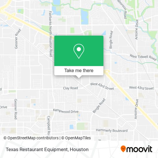 Mapa de Texas Restaurant Equipment