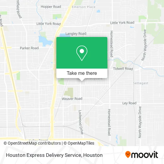 Houston Express Delivery Service map