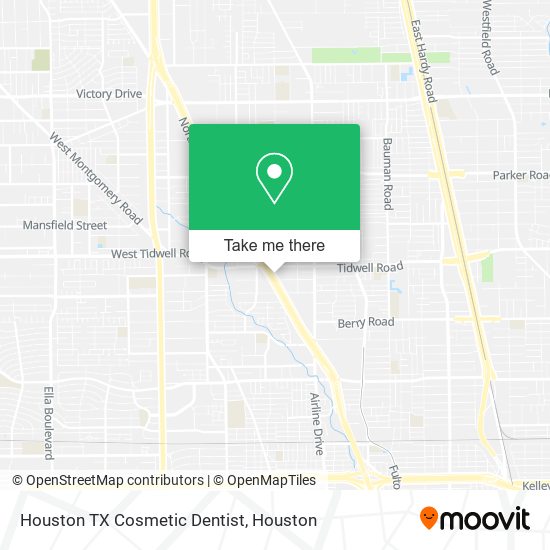 Mapa de Houston TX Cosmetic Dentist