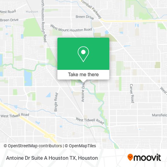 Mapa de Antoine Dr Suite A Houston TX