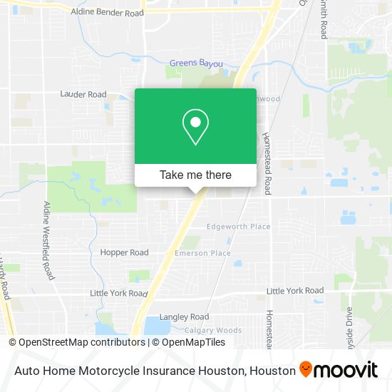 Auto Home Motorcycle Insurance Houston map