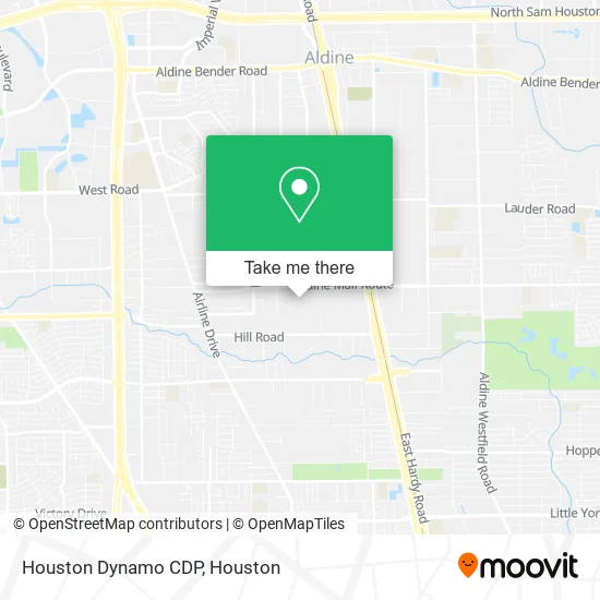 Houston Dynamo CDP map