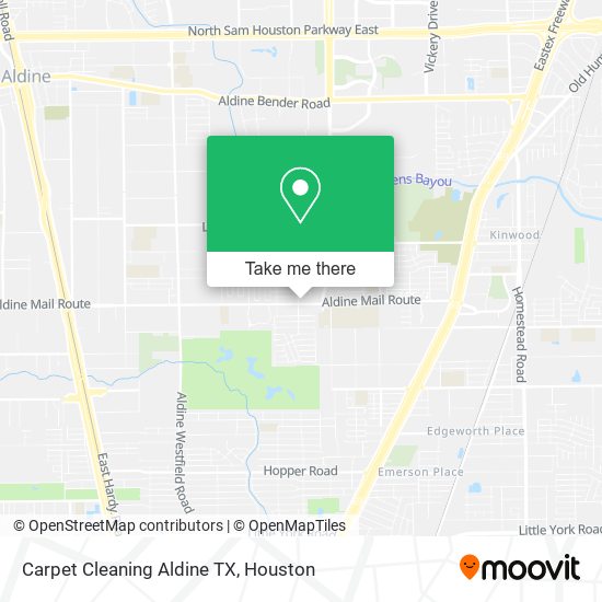 Carpet Cleaning Aldine TX map