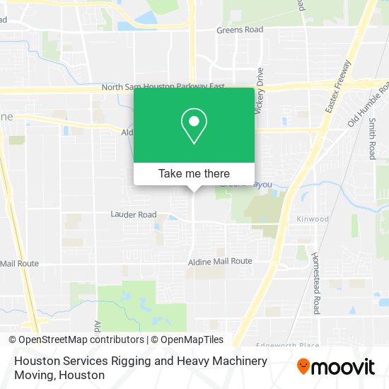 Mapa de Houston Services Rigging and Heavy Machinery Moving