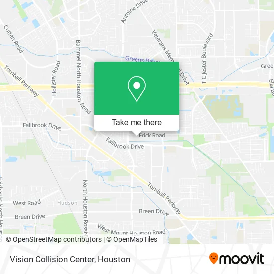 Vision Collision Center map