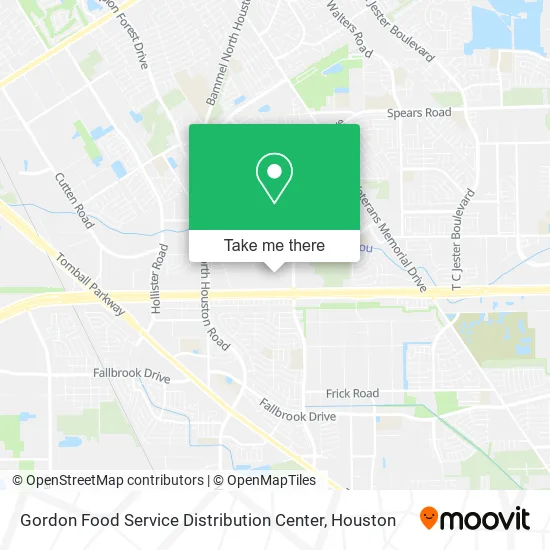 Gordon Food Service Distribution Center map