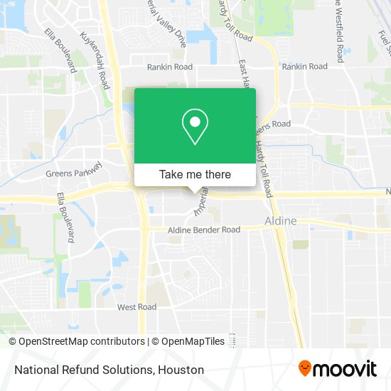 National Refund Solutions map