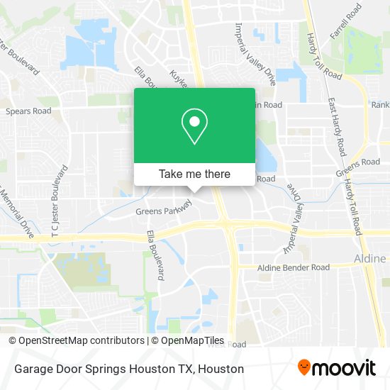 Mapa de Garage Door Springs Houston TX