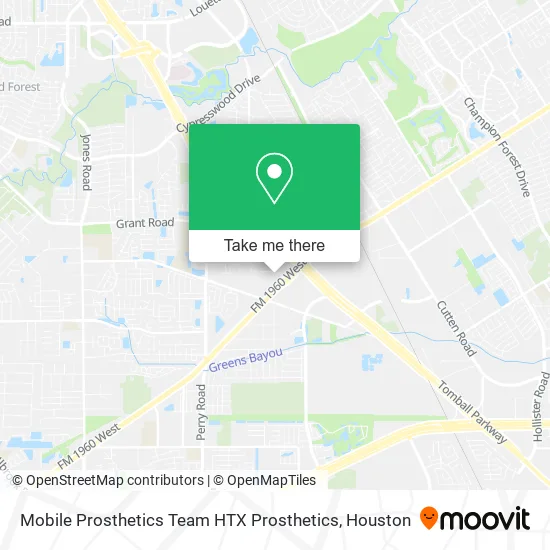 Mobile Prosthetics Team HTX Prosthetics map