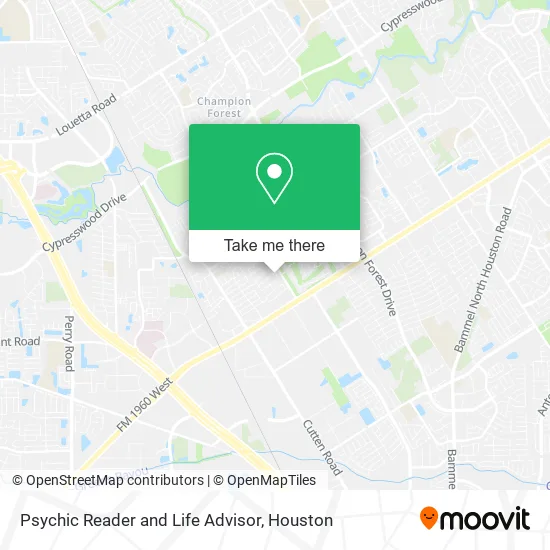 Psychic Reader and Life Advisor map