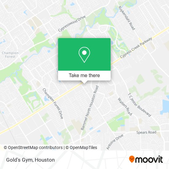 Gold's Gym map