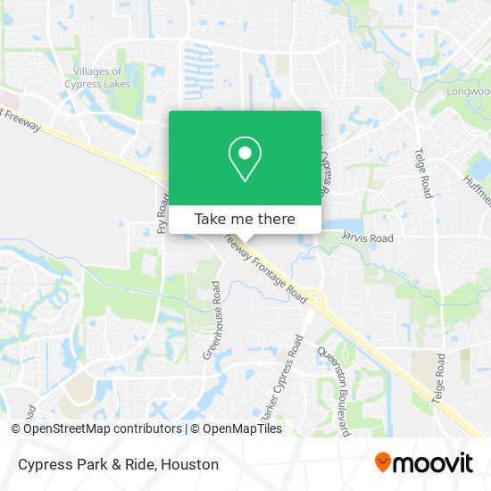 Cypress Park & Ride map