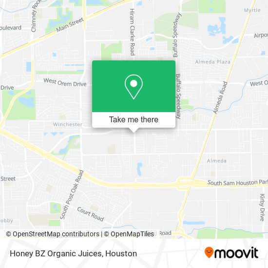 Honey BZ Organic Juices map