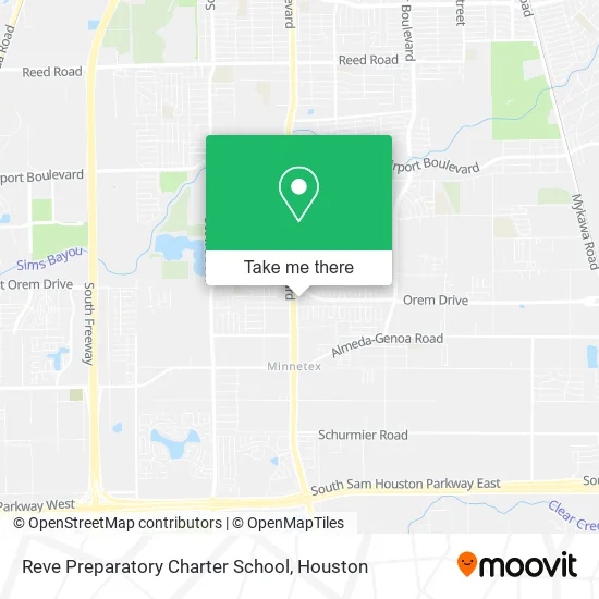 Mapa de Reve Preparatory Charter School