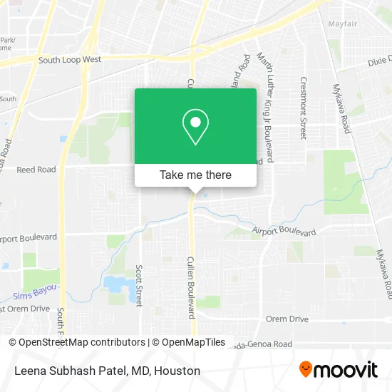Mapa de Leena Subhash Patel, MD