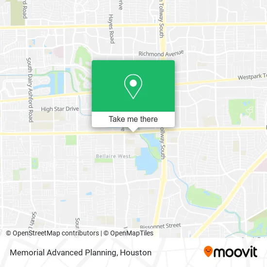 Mapa de Memorial Advanced Planning