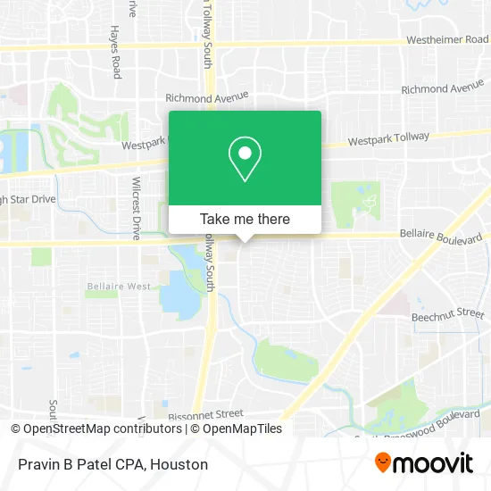 Pravin B Patel CPA map