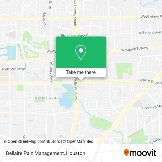 Bellaire Pain Management map