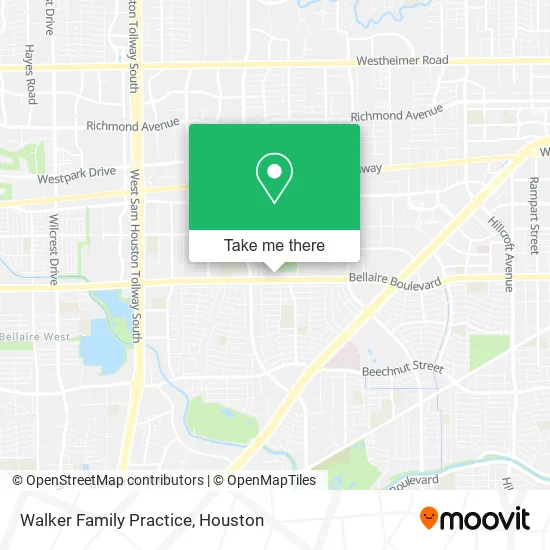 Walker Family Practice map