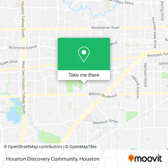 Houston Discovery Community map