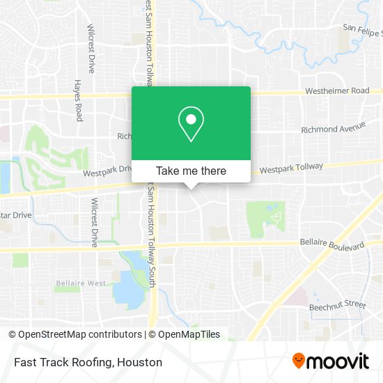 Fast Track Roofing map