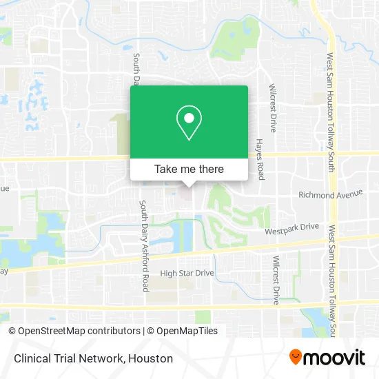Mapa de Clinical Trial Network