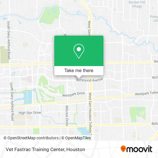 Vet Fastrac Training Center map