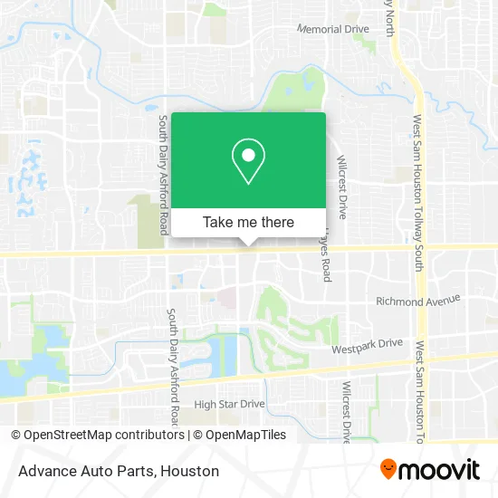 Advance Auto Parts map