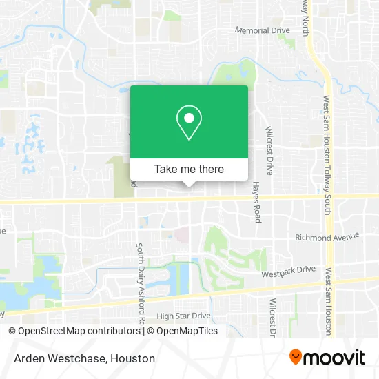 Arden Westchase map
