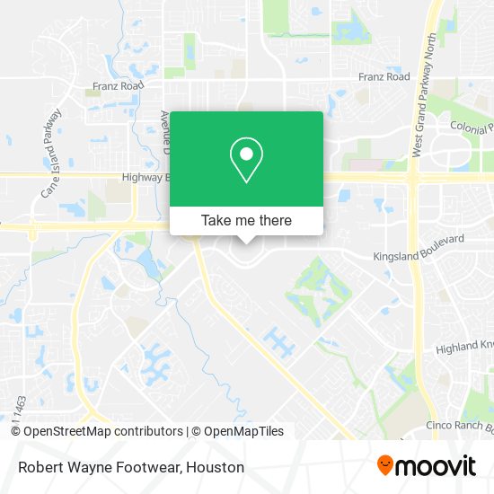 Robert Wayne Footwear map