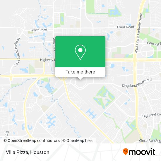 Villa Pizza map