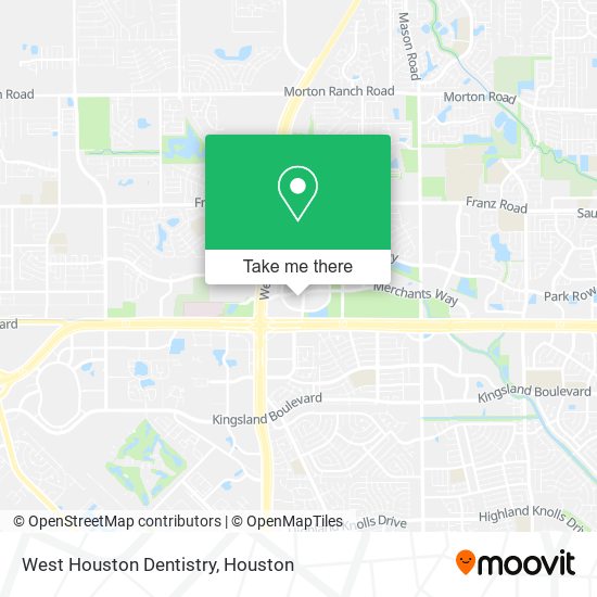 West Houston Dentistry map