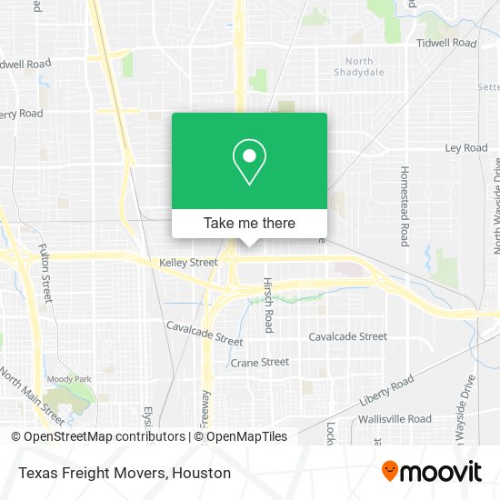 Mapa de Texas Freight Movers