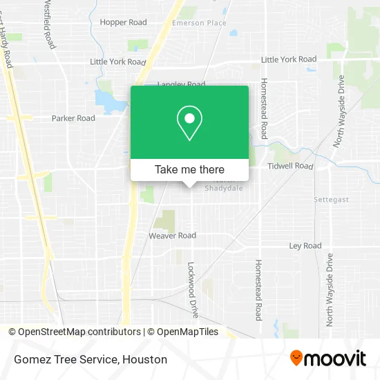 Gomez Tree Service map