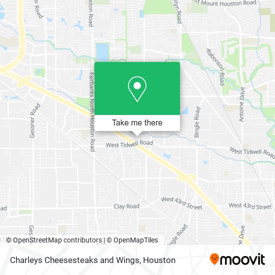 Charleys Cheesesteaks and Wings map